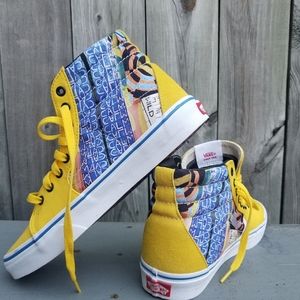 Vans Custom Graffic Tie Dye Hi Top Sneakers